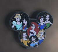 Disney Princess" lamp 3D model