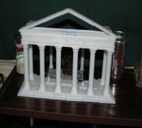 Parametric Doric Temple Building Set 3D model