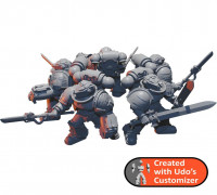Grey Space Soldiers 3D model