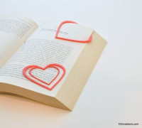 Heart Bookmark 3D model
