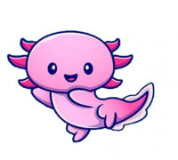 Axolotl keychain 3D model