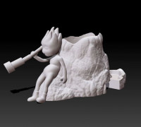 elf planter with removable tank 3D model