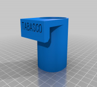 Fridge Door Tabasco Holder 3D model