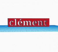 writing clement led 3D model