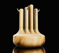 Wooden Key Tree 3D model