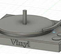 Turntable Glass Coaster 3D model