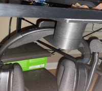 Rotating Headphone Hook/Holder/Hanger 3D model