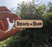 Attack on titan keychain 3D model
