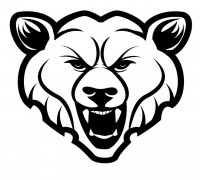 2D Bear 3D model