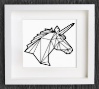 Customizable Origami Unicorn 3D model