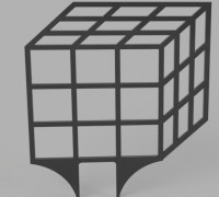 cube shape plant support 3D model
