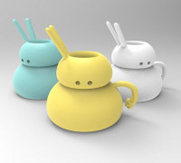 bunny container 3D model
