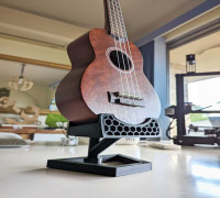 Ukelele Stand / Holder 3D model