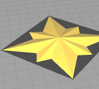 8 point ceiling star 3D model