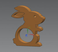 Easter Bunny napkin holder 3D model