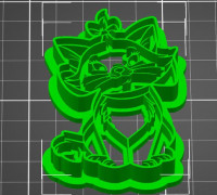 marie cookie cutter 3D model