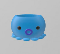 Happy Octopus Pot 3D model