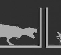 Dinosaur Book Stand 3D model