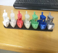 Interlocking Benchy mounts 3D model