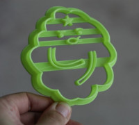 Adventure time - Lumpy space princess cookie cutter 3D model