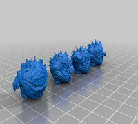 nurglings - reposing - remix 3D model