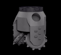 Mate drill bit (trepano) 3D model