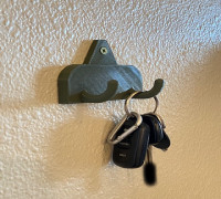 Dual Key Hook 3D model
