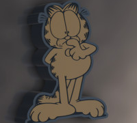 Garfield" lamp 3D model
