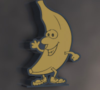 Banana" lamp 3D model