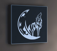Wolf" lamp 3D model