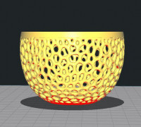 Voronoi Basket Egg 3D model