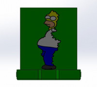 Homer Sponge Holder 3D model