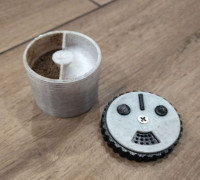 Combined Salt & Pepper Shaker (backpacker) 3D model