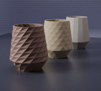 LOW POLY CONE VASE 3D model