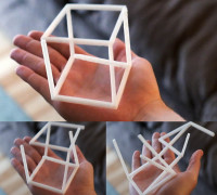 Anamorphic Optical Illusion - 3D Cube  3D model