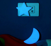 Moon and star child socket cover 3D model