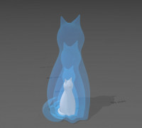 kitten matrioska 3D model