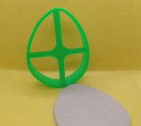 Egg cookie cutter 3D model
