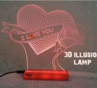 3D Lamp - illusion 3D model