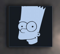 Bart Simpson" lamp 3D model