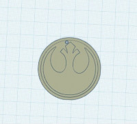 Rebels Keychain Star Wars logo 3D model