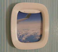 Airplane Window Picture Frame 3D model