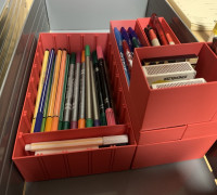 Fast Stackable + Customizable Storage Box 3D model