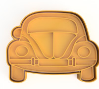 VW BEETLE COOKIE CUTTER 3D model