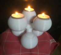 tealight candle stand 3D model