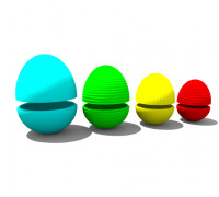 EASTER EGGS BOXES 3D model