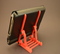 Robust Adjustable Tilt Tablet Stand 3D model