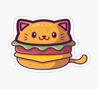 Cat Burguer 3D model