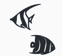Wall art - fish 3D model