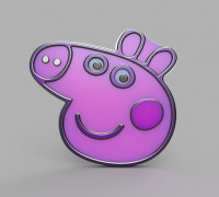 pepa pig - MOLD BATH BOMB, SOLID SHAMPOO 3D model